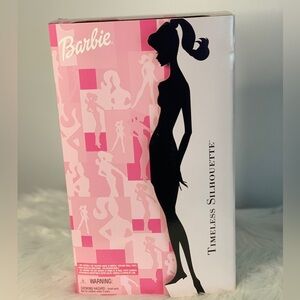 Collectable Vintage Barbie 2000 Pink and Black Silhouette Box